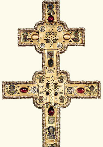 Восстановленный крест преп.Евфросинии Полоцкой. (Фрагмент)