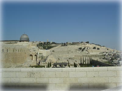 Вид на Елеонскую гору Иерусалима