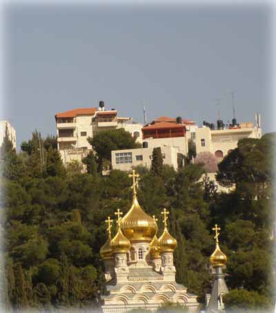 Русский храм св. Марии Магдалины в Гефсиманском саду Иерусалима
