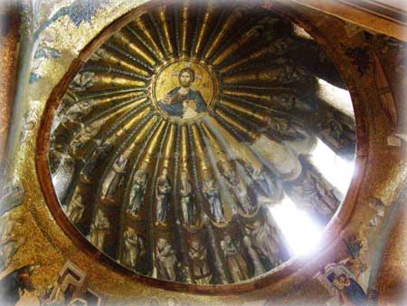 Мозаичный купол церкви монастыря Хора